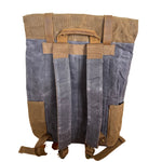 Leather and Waxed Canvas Backpack