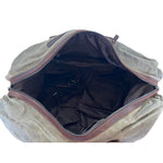 Leather and Waxed Canvas Duffle Bag