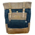 Leather and Waxed Canvas Backpack