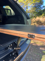 Wooden Bootlid Table – Foldable Marine Plywood Camp Table (Carry Bag Included)