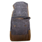 Leather and Waxed Canvas Backpack