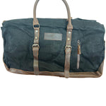 Leather and Waxed Canvas Duffle Bag