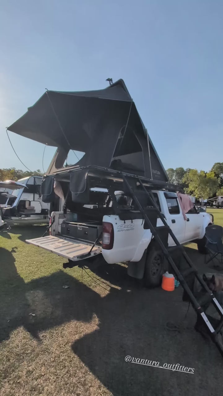 Customer video of a ute with rooftop tent